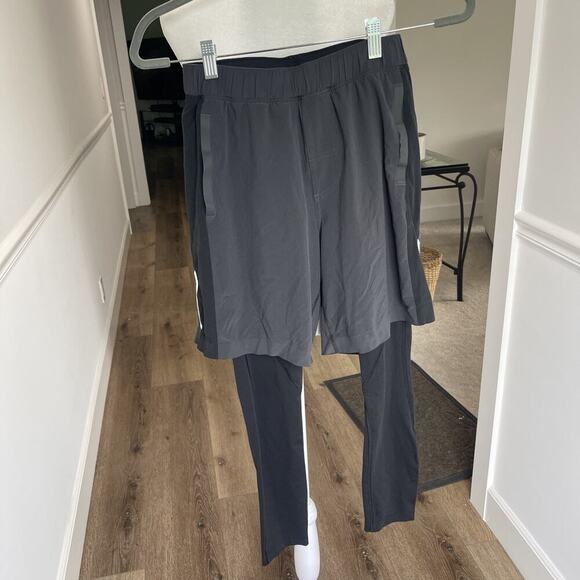 Lululemon Other - Lululemon Pants Mens Small Black Gray Running Tight Jogger Hybrid Athletic